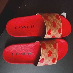 Coach udele Valentine's sport slide sz8